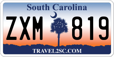 SC license plate ZXM819