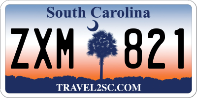 SC license plate ZXM821