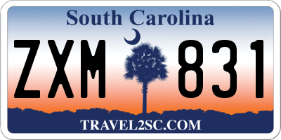 SC license plate ZXM831