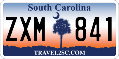 SC license plate ZXM841