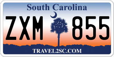 SC license plate ZXM855