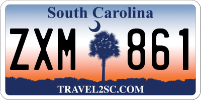 SC license plate ZXM861