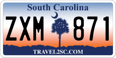 SC license plate ZXM871