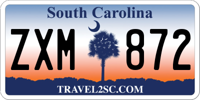 SC license plate ZXM872