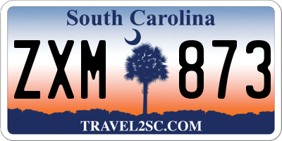 SC license plate ZXM873