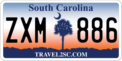 SC license plate ZXM886
