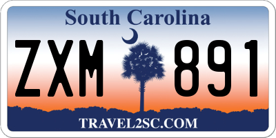 SC license plate ZXM891