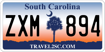 SC license plate ZXM894