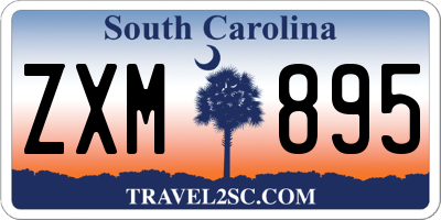 SC license plate ZXM895