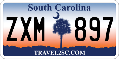 SC license plate ZXM897