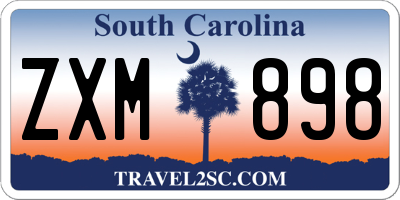 SC license plate ZXM898