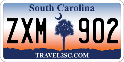 SC license plate ZXM902