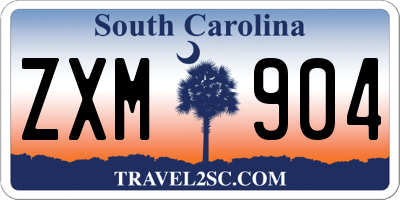 SC license plate ZXM904