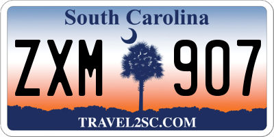 SC license plate ZXM907