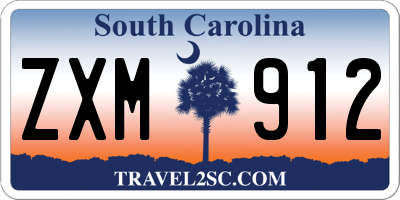 SC license plate ZXM912