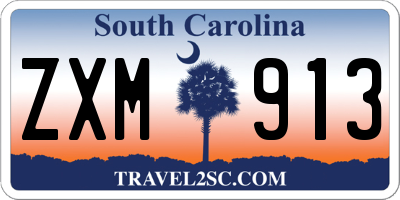 SC license plate ZXM913