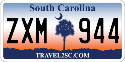 SC license plate ZXM944