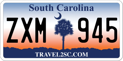 SC license plate ZXM945