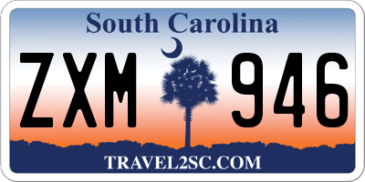 SC license plate ZXM946