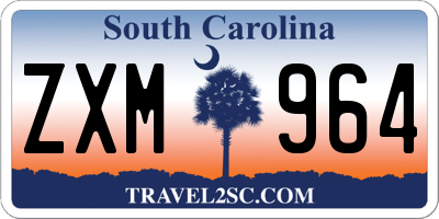 SC license plate ZXM964