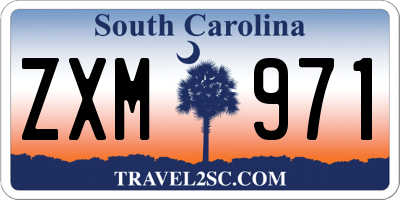 SC license plate ZXM971