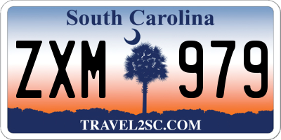 SC license plate ZXM979