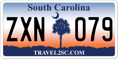 SC license plate ZXN079