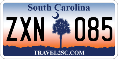 SC license plate ZXN085
