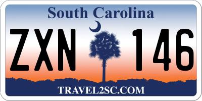 SC license plate ZXN146