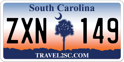 SC license plate ZXN149
