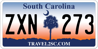 SC license plate ZXN273