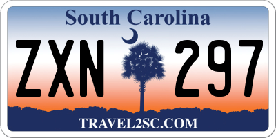 SC license plate ZXN297