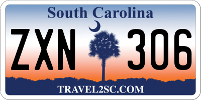 SC license plate ZXN306