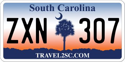 SC license plate ZXN307