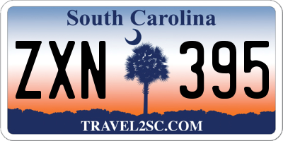 SC license plate ZXN395