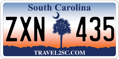SC license plate ZXN435