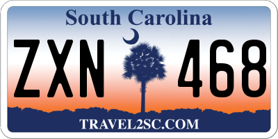 SC license plate ZXN468