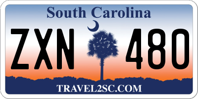 SC license plate ZXN480