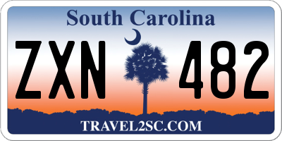SC license plate ZXN482
