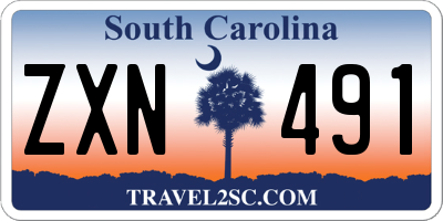 SC license plate ZXN491