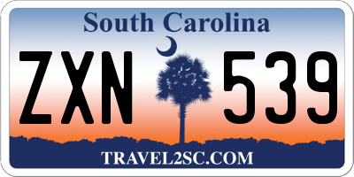 SC license plate ZXN539