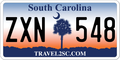 SC license plate ZXN548