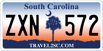 SC license plate ZXN572