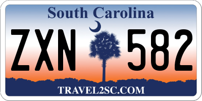 SC license plate ZXN582