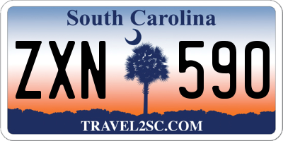 SC license plate ZXN590