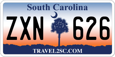 SC license plate ZXN626