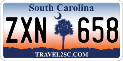 SC license plate ZXN658