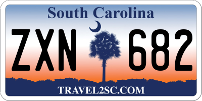 SC license plate ZXN682