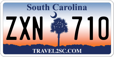 SC license plate ZXN710