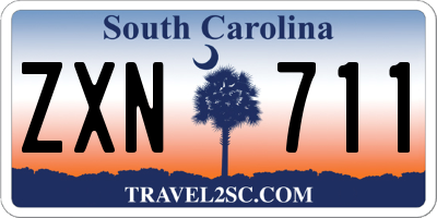SC license plate ZXN711